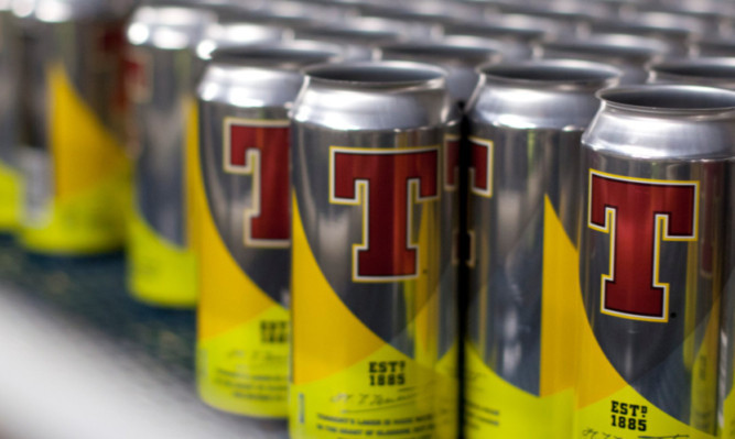 Tennent's lager cans