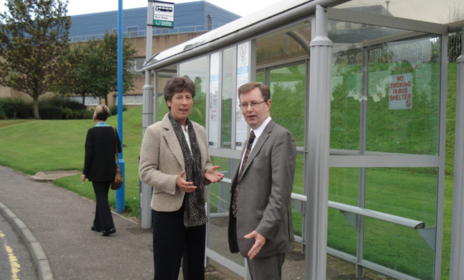 Liz Smith MSP and Councillor Alexander Stewart, who represents Perth City South, visiting Perth Royal Infirmary.