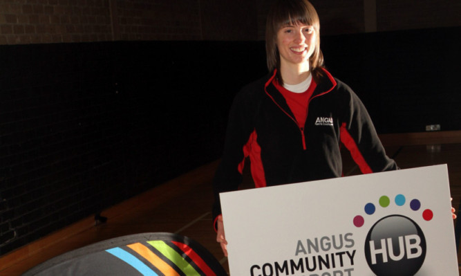 Jordann Cunningham, who is leading the development of community sports hubs in Angus.