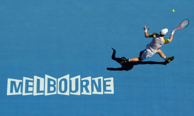 Andy Murray during his third-round victory.