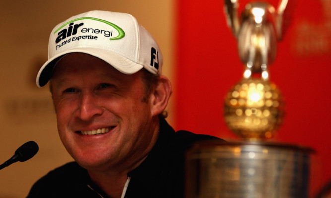 Jamie Donaldson is all smiles after his victory.