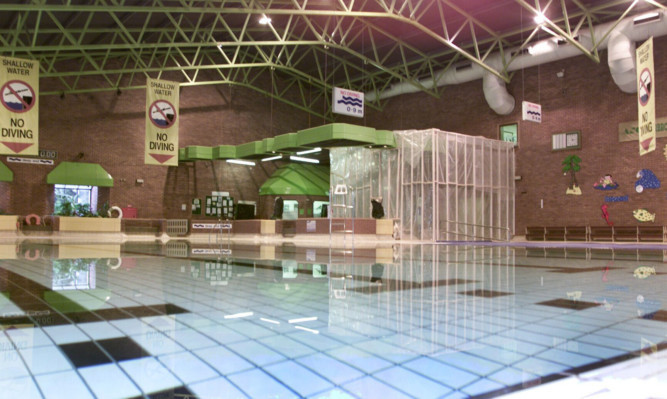 The pool at Arbroath Sports Centre.