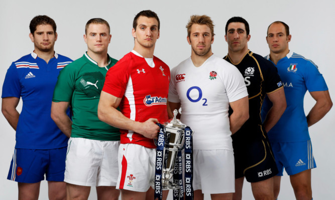 The Six Nations captains at Wednesday's RBS launch in London.