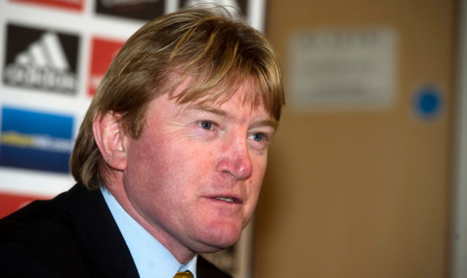 Stuart McCall speaks to the media as he is unveiled as the new Scotland assistant manager.