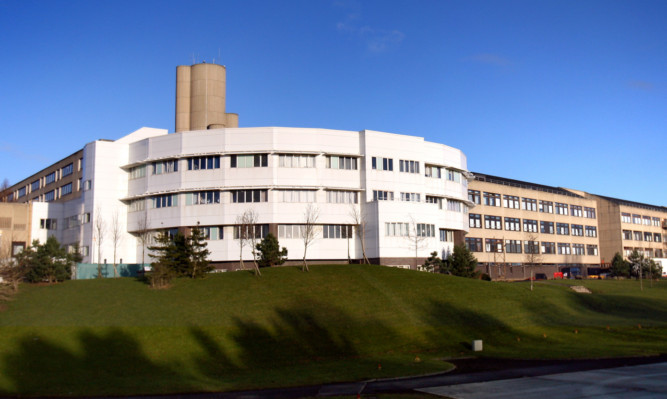 Kris Miller, Courier, 10/12/12. Picture today shows Ninewells Hospital where a pensioner went missing prompting fears for her safety.
