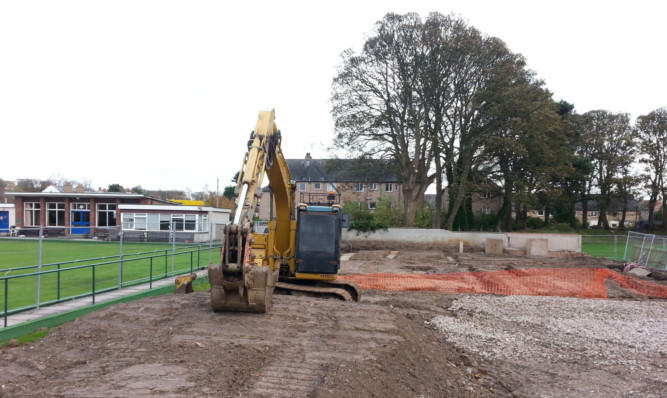 The site where work to create a new St Andrews bowling club has stopped.