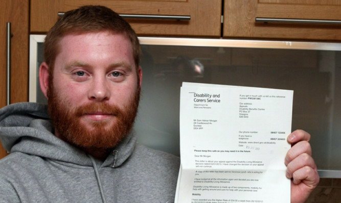 Sam Morgan was told his he was not entitled to disbaility allowance