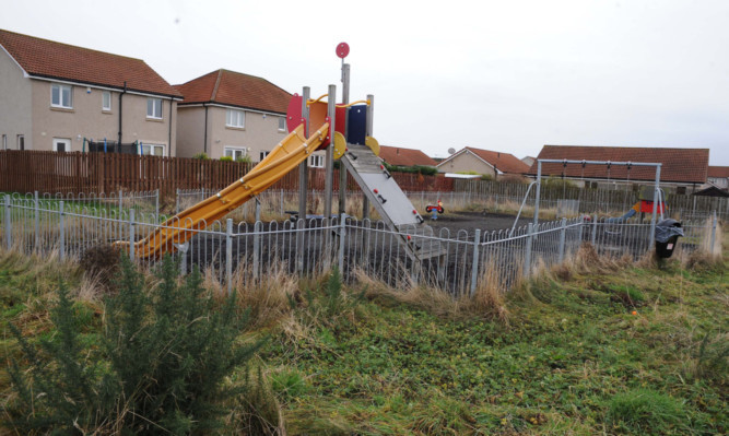The playpark at the Kennoway estate has fallen into disrepair.