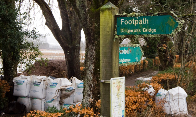 Comrie residents are fearful of further flooding.