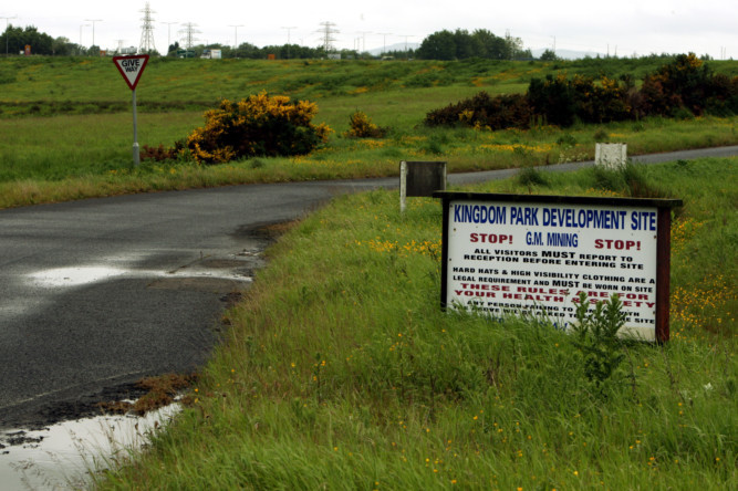 A 2010 photograph of the area marked for development.