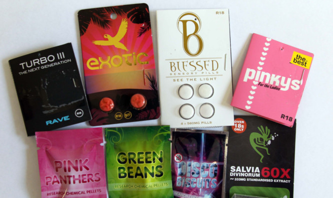 A selection of  legal highs.