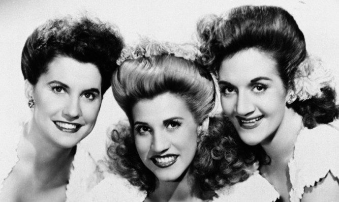 Patty (centre) with sisters Maxine (left) and LaVerne.