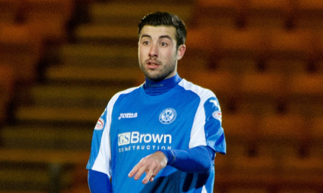 Michael Doughty made his debut for St Johnstone against Aberdeen.