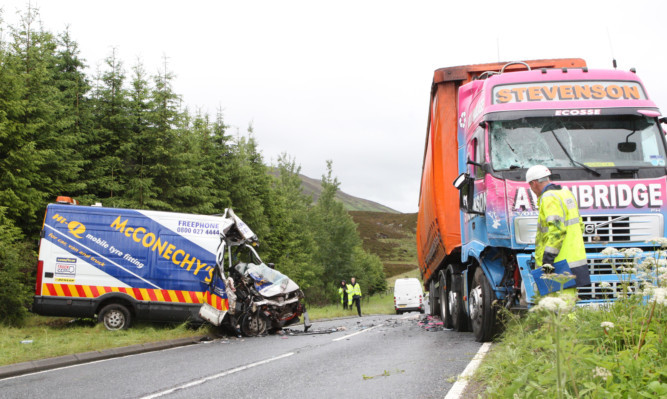 Scott McIntosh died as a result of the crash on the A93.