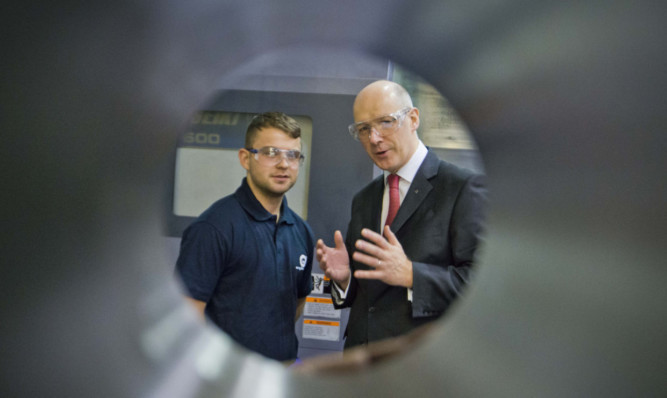 Growth is in the pipeline for GA Engineering, whose efforts to bring through new apprentices have been hailed by Finance Secretary John Swinney.