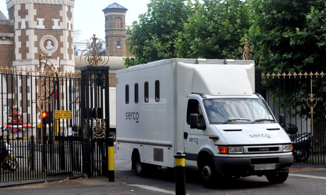 A Serco prison van. The outsourcing specialist said it will concentrate on its core as a leading supplier of public services.