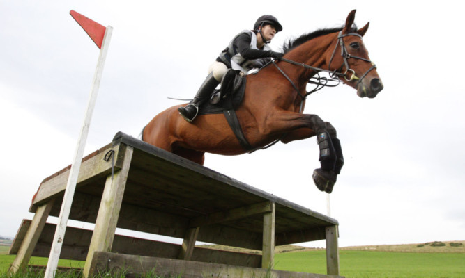 Laura Collins and Donnadoni B won the adult open class at Fife Foxhounds autumn hunter trials