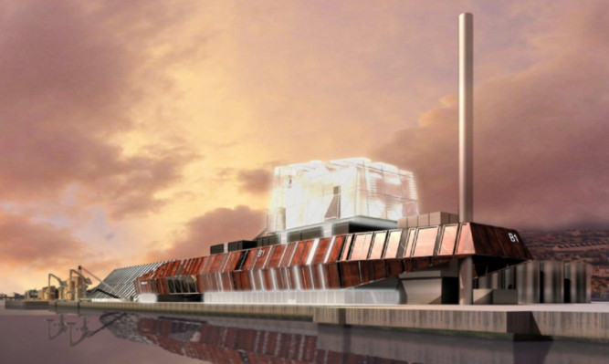An artist's impression of the CHP biomass plant proposed for Dundee