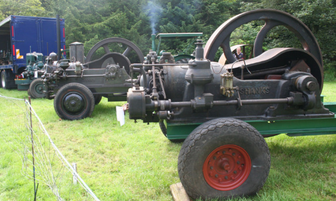 Some of the larger Shanks engines at Glamis in the summer.