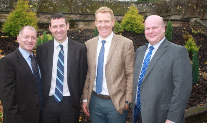 From left: Bruce Ferguson, Andy Ritchie, Adam Henson and Sandy Hay.
