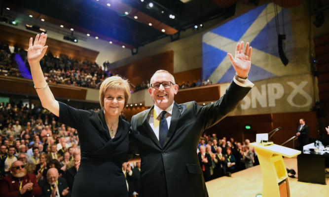 Nicola Sturgeon has been formally announced as the new leader of the SNP and Stewart Hosie MP replaces her as deputy.