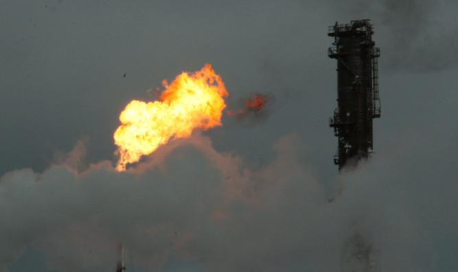 The gas flare at Mossmorran.