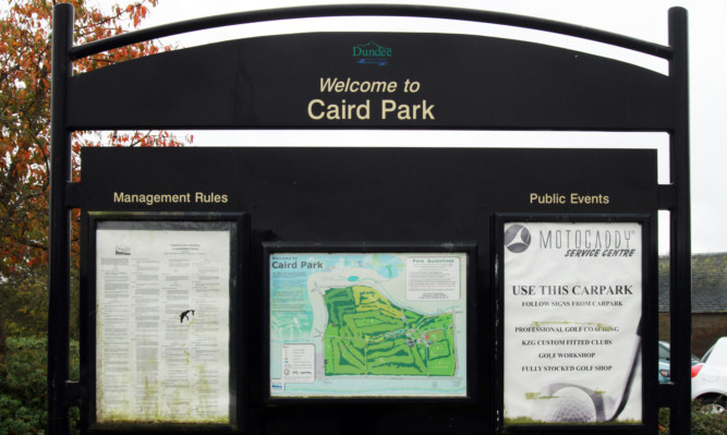 Dogs are now not allowed to accompany golfers on public courses, such as the one at Caird Park.