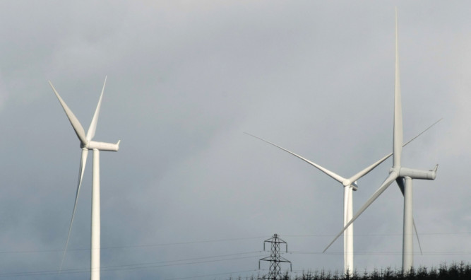 Kim Cessford, Courier 11.10.11 - pictured is the Griffin Wind Farm, Perthshire - for file