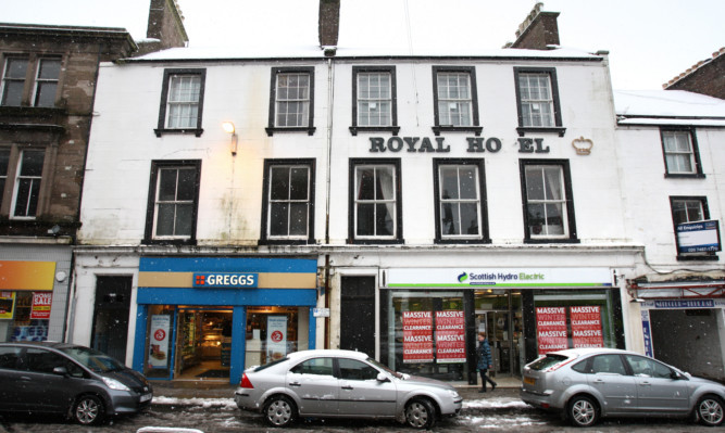 The Royal Hotel in Forfar, which has lain empty since 2010.
