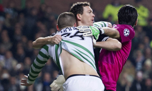 Celtic were left frustrated after the referee ignored repeated appeals for a penalty.