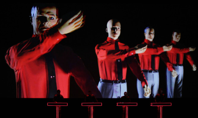 Kraftwerk's audio-visual performance at the Tate Modern last week.