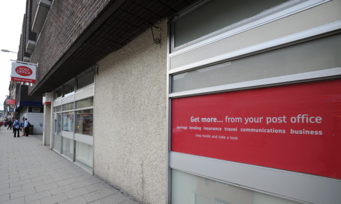 Kim Cessford - 07.02.13 - pictured is the Post Office on South Street, Perth - words from Paul Reoch