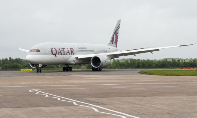 A Qatar Airways' Boeing 787 Dreamliner.