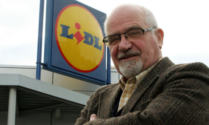 David Band outside the Lidl store on South Ward Road.