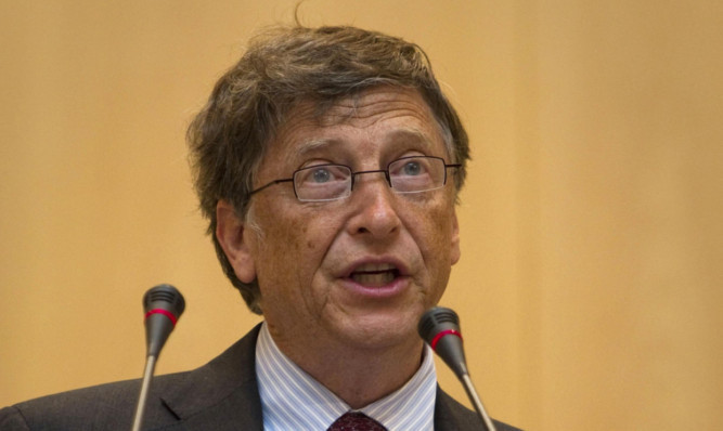Bill Gates, whose contribution to research in Dundee is to help fight infectious diseases.