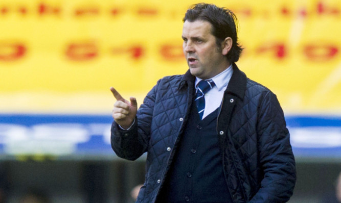 Paul Hartley points the way forward for Dundee.