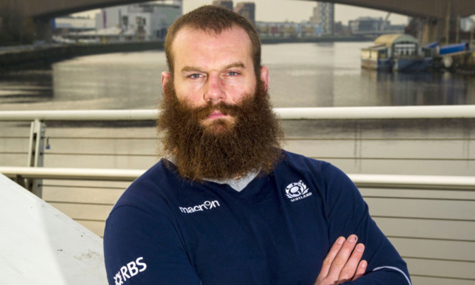 Geoff Cross and his beard blocking out views of the Clyde.