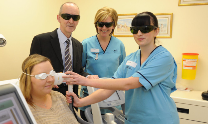 The £130,000 lasers will help treat patients with disfiguring skin conditions.