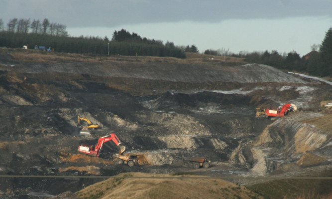 St Ninians surface mine.