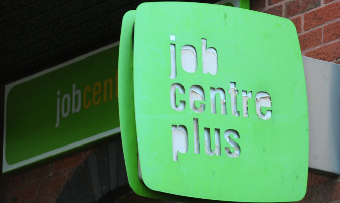 Sign at Job Centre Plus office at Swadlincote, Derbyshire.              PRESS ASSOCIATION Photo. Picture date: Wednesday August 17, 2011. See PA story. Photo credit should read: Rui Vieira/PA Wire