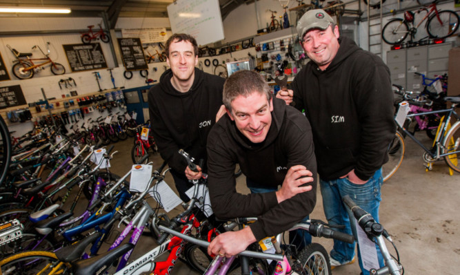 From left: John Robertson, Mark Sinclair and Sim Wyatt.