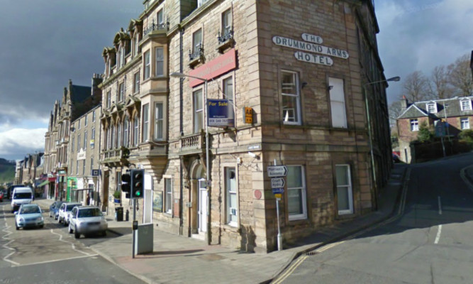 The RBS had occupied a ground floor section of the Drummond Hotel building.