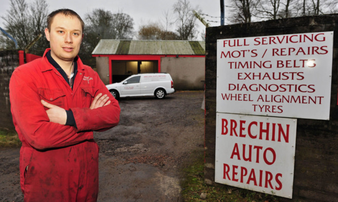 Brechin Auto Repairs owner 
Matthew Jack has been told to leave his current premises by the council.