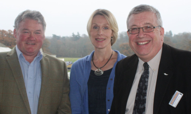 From left: Andrew Gilchrist, Fiona Burnett and Dr David Ellerton.