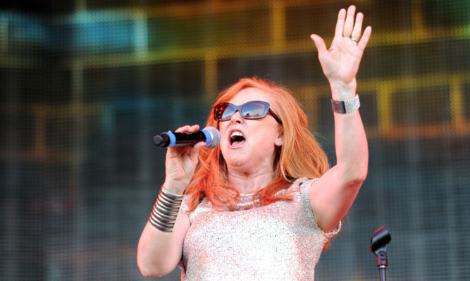 Carol Decker of TPau performing during the Rewind Festival at Scone Palace earlier this year.