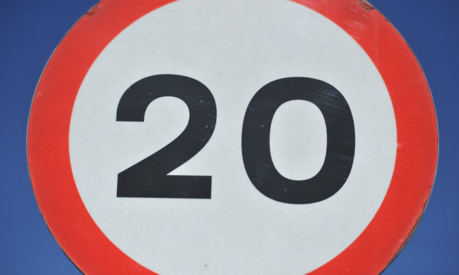 Kim Cessford - 23.08.12 - FOR FILE - pictured is a 20 mph sign