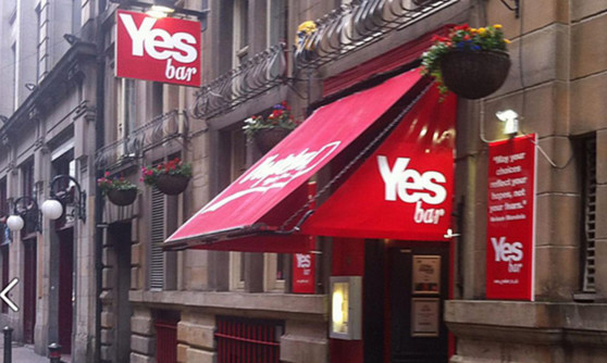The Yesbar in Glasgow