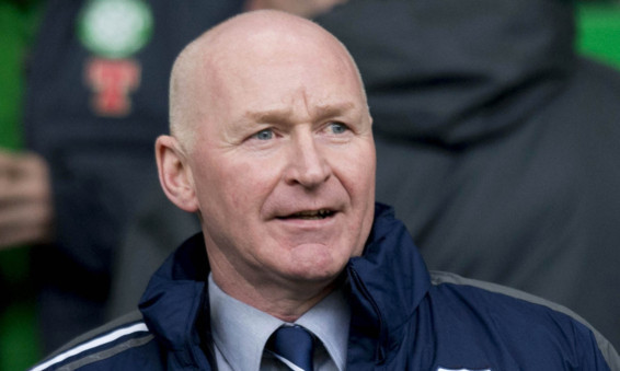 John Brown watching Dundee against Celtic on Sunday.
