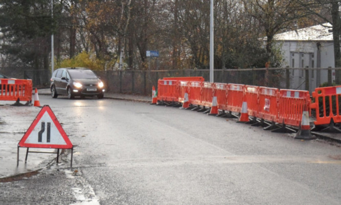 Television cable-laying works for Virgin Media have blocked Yarrow Terrace, a road already classified as high risk.