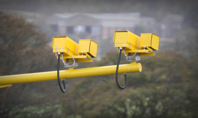 Average speed cameras on the A9.